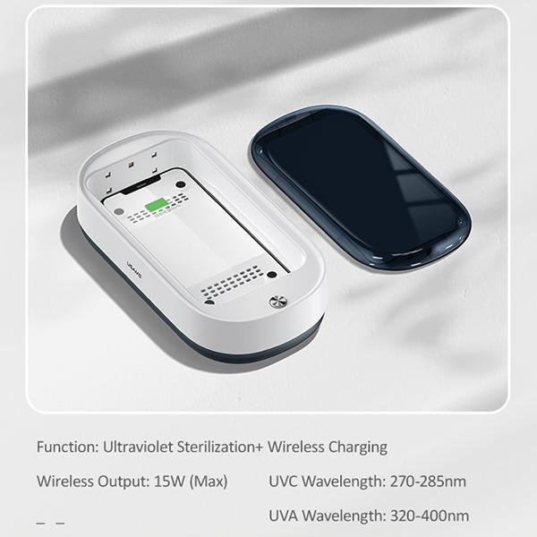 Image du produit Usams Boîte de stérilisation UV avec station de charge Qi