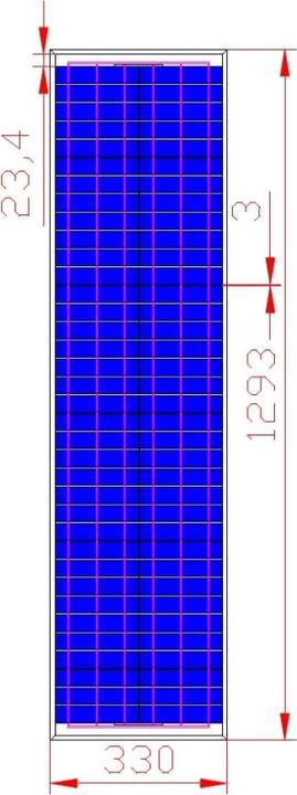 Actual product image Sumatrix Solar module Sunguide SG55 (60 W, 5.50 kg)