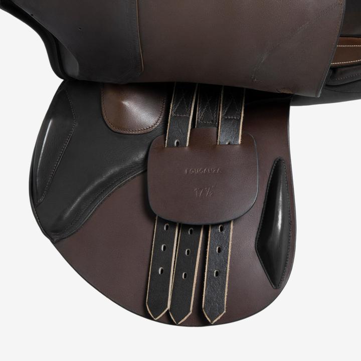 Produktbild Fouganza Sattel 500 Leder 17,5 Pferd braun