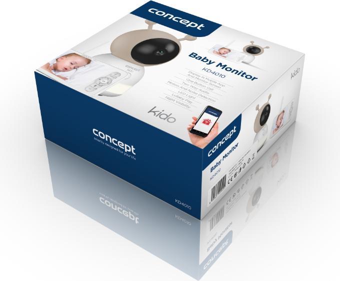 Image du produit Concept Appareil mobile nounou KIDO KD4010 (Vidéo et audio, 300 m)