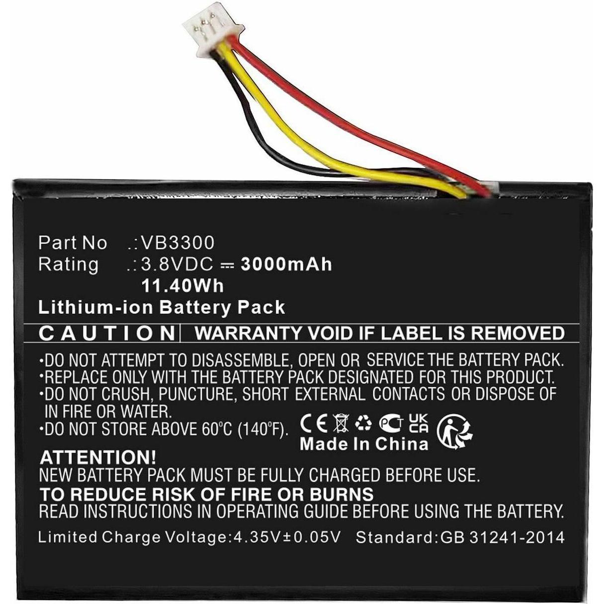 CoreParts Battery 3.8V 3000mAh 11.40Wh (Akku), Kamera Stromversorgung