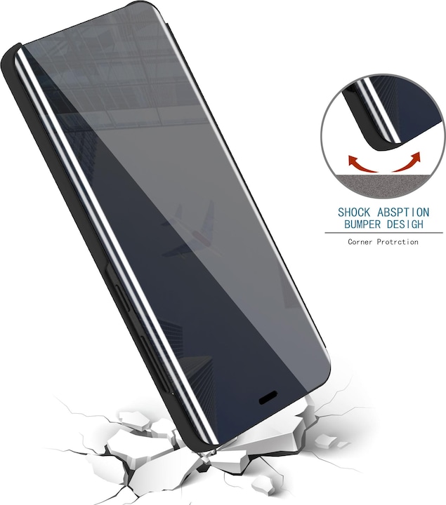 Immagine prodotto Cadorabo Copertina per specchietto retrovisore Smart View a libro (Samsung Galaxy S8)