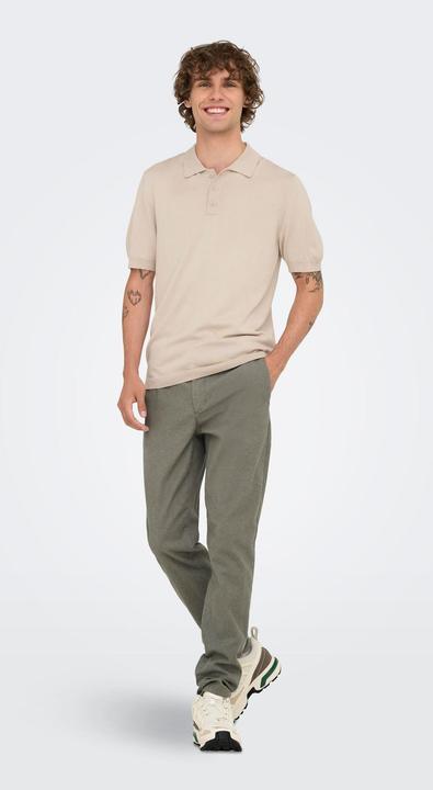 Produktbild Only & Sons Normal geschnitten Polokragen Pullover Polo (L)
