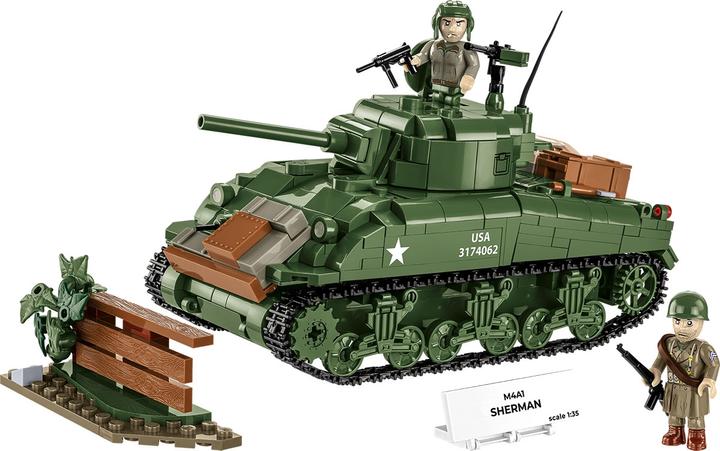 Actual product image Cobi 663 PCS HC WWII 3126 M4A1 SHERMAN