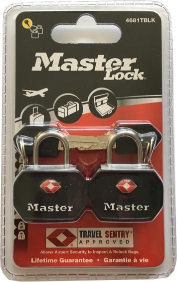 Produktbild Master Lock Gepäckschloss 4681EURTBLK