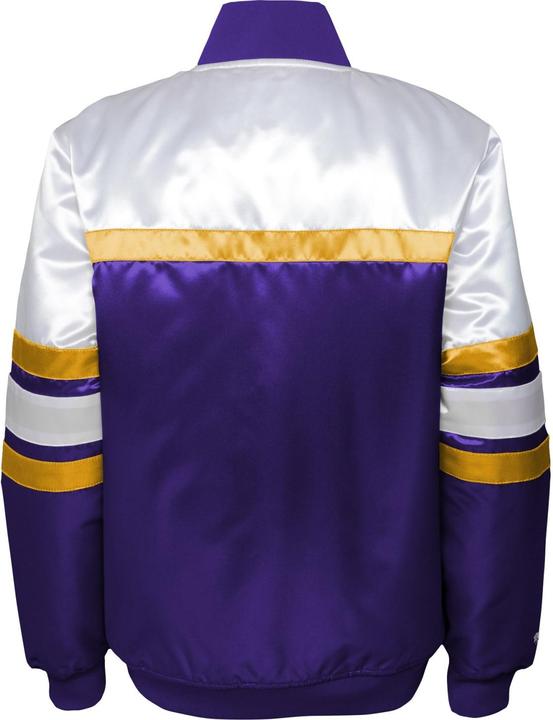 Actual product image Mitchell & Ness M&N Heavyweight Satin Jacket - SCRIPT Los Angeles Lakers - L (L)