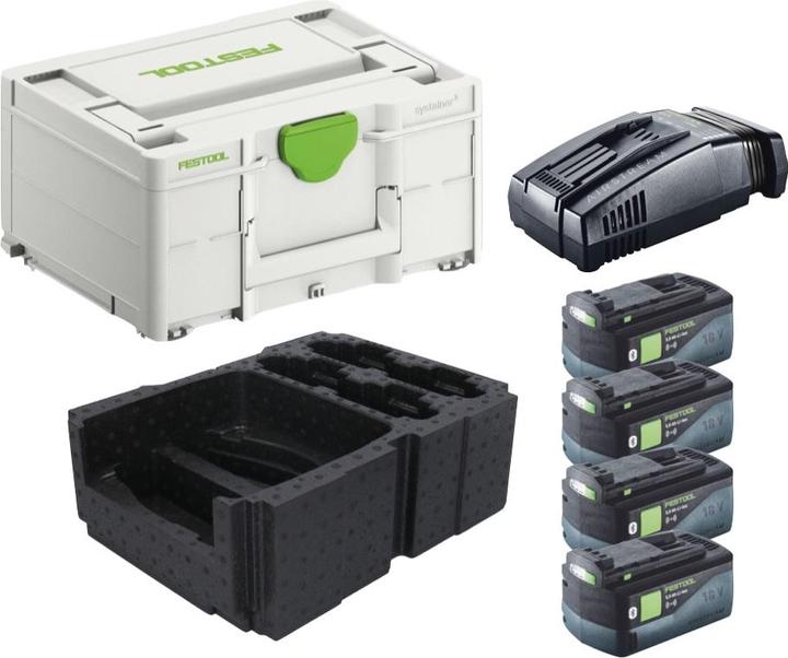 Actual product image Festool Energy set 4x BP 18 Li 5.0 ASI EU battery pack 18 V 5.0 Ah ( 4x 577660 ) + SCA 16 (18 V)