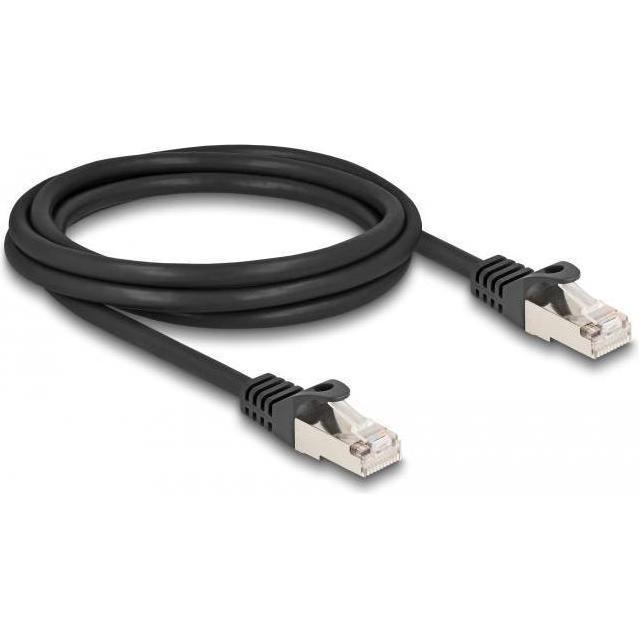 Thumbnail - Delock Kabel RJ50 Stecker zu RJ50 Stecker S/FTP 2 m schwarz (S/FTP, 2 m), Netzwerkkabel