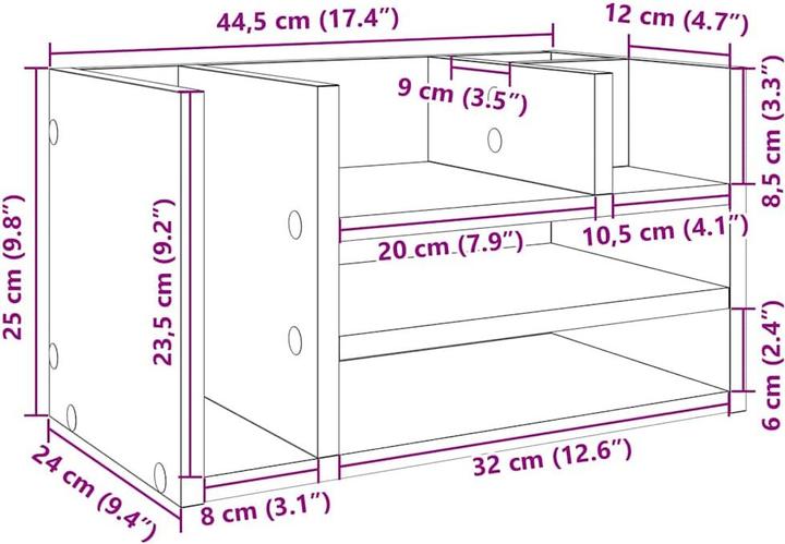 Produktbild vidaXL Schreibtisch-Organizer