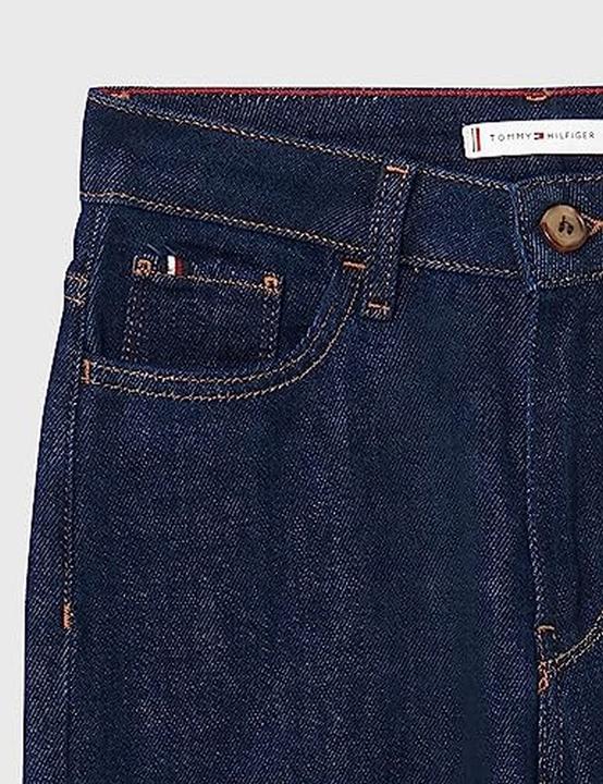 Actual product image Tommy Hilfiger Gramercy Tapered Denim Jeans with Five-Pocket Styling and Embroidered Flag (W34/L30)