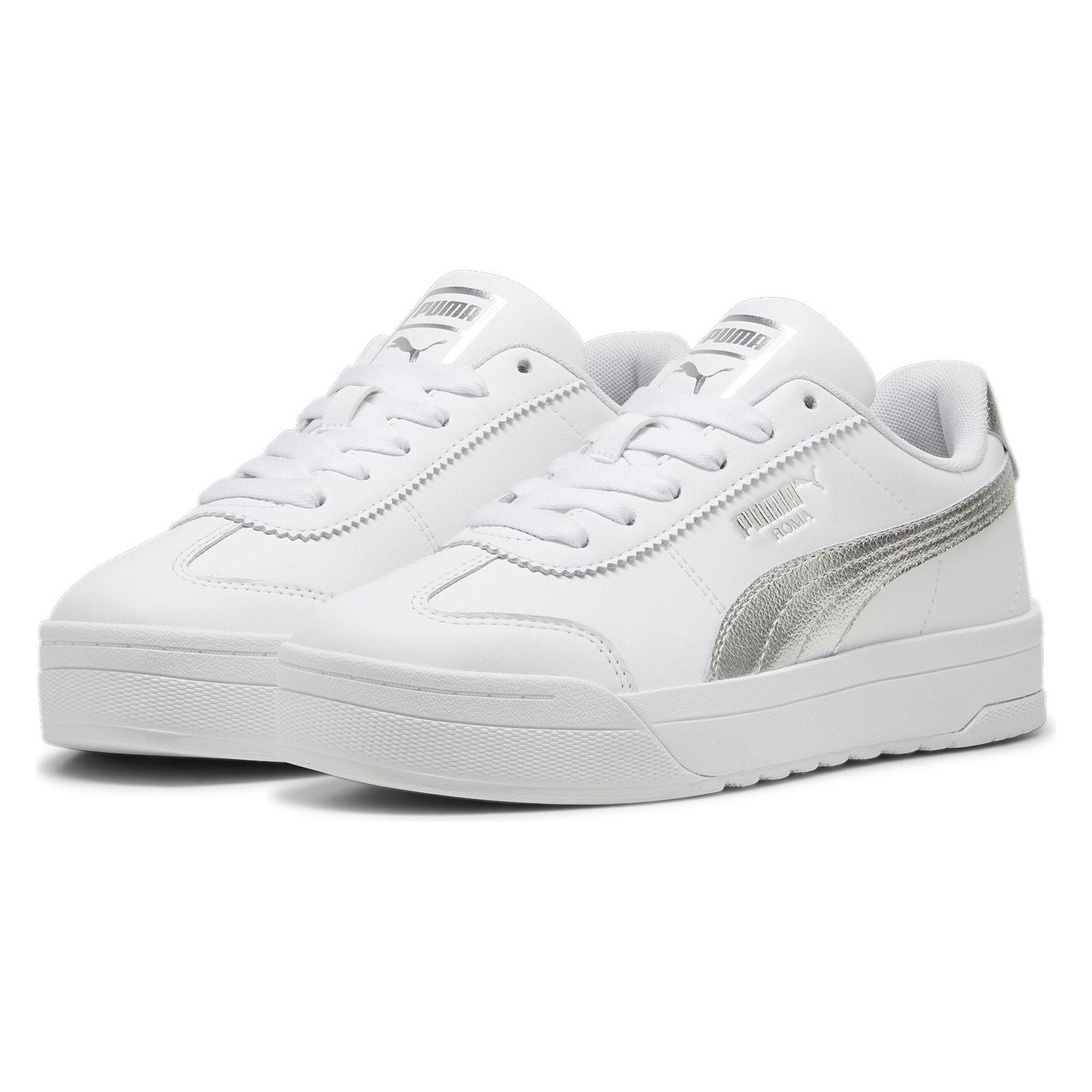 Puma, Damen, Sneakers, Roma Feminine Metallic Wns, Weiss, (36)