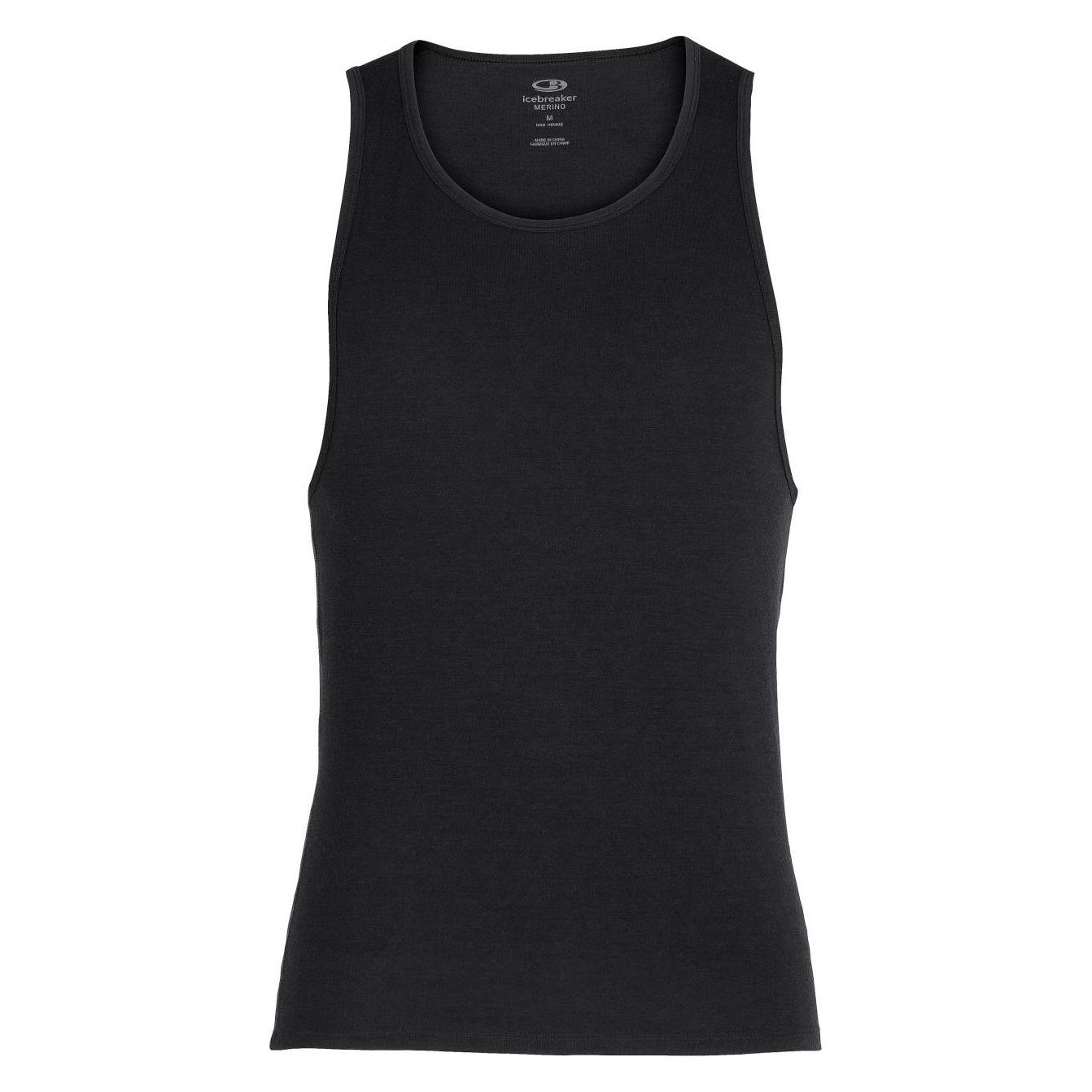 Icebreaker, Herren, Funktionsshirt, Anatomica Tank (M), Schwarz, M