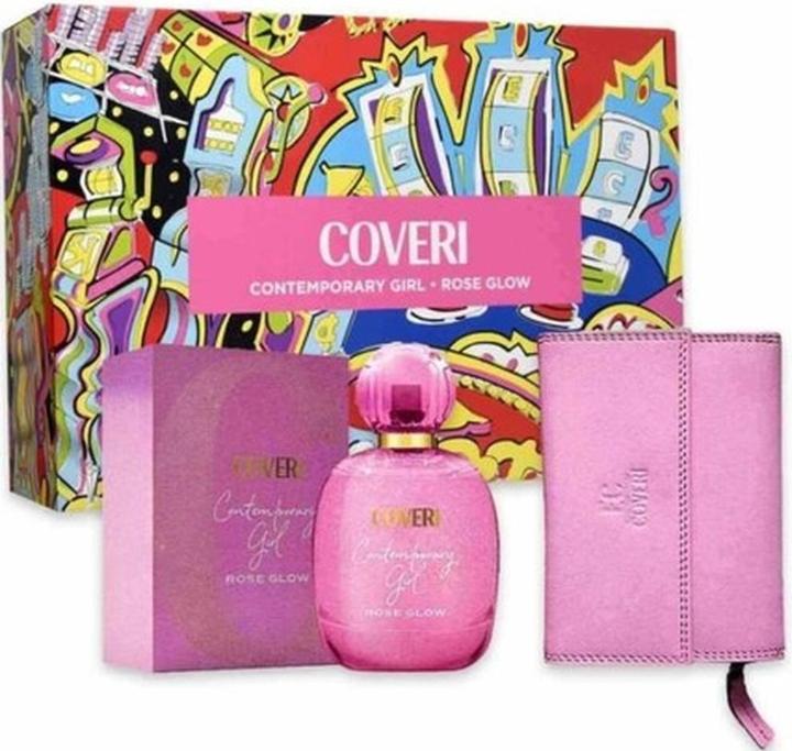 Enrico Coveri Coveri Contemporary Girl Rose Glow EDP mit Clutch (Eau de Parfum)