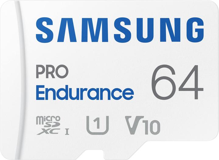 Image du produit Samsung PRO Endurance (64 Go, microSDXC, U1, UHS-I)
