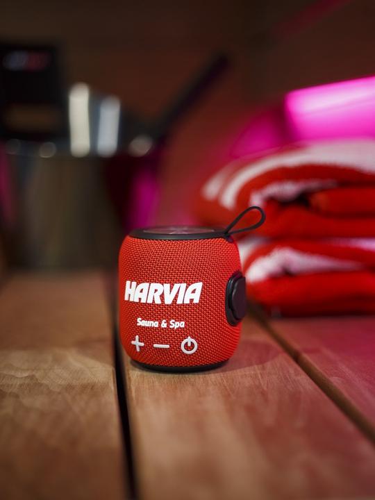 Produktbild Harvia Wasserdichter Bluetooth Lautsprecher, rot (8 h)