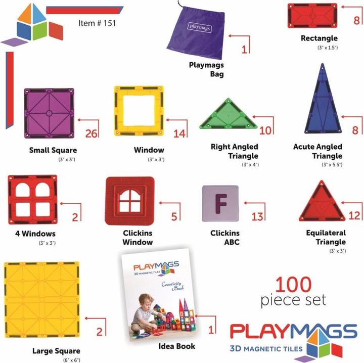 Produktbild Playmags Magnetisches Spiele-Set