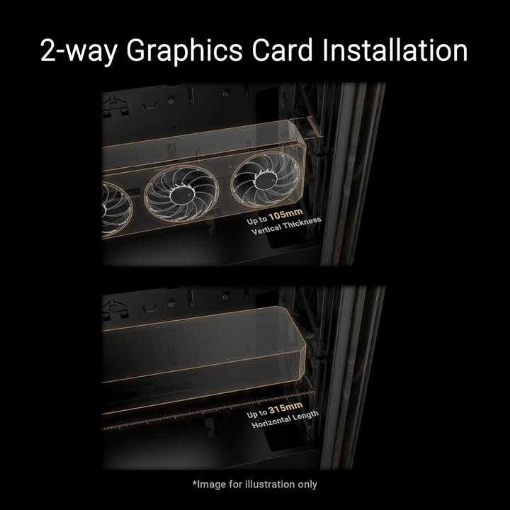 Produktbild ASUS Case PROART PA401 WOOD TG PWM BLACK (ATX)