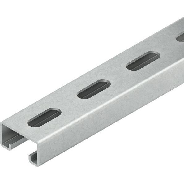 Niedax NIE 2986/3SL Ankerschiene C-Prof.SW 18mm 40x22x3000mm gelocht bandverz., Elektronikzubehör + Gehäuse