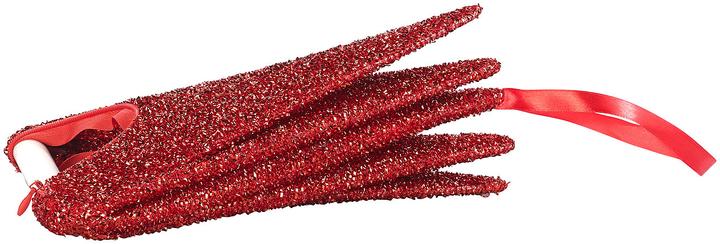 Image du produit Britesta Lot de 2 étoiles de Noël pliables à suspendre, rouge scintillant, Ø 40cm