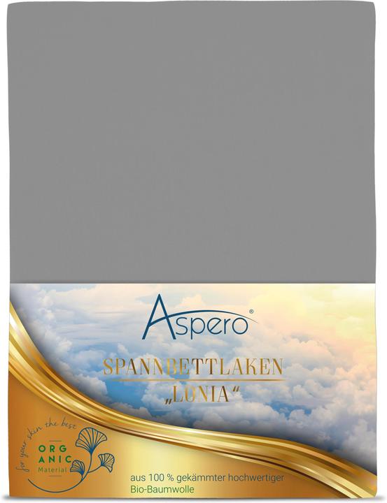 Produktbild Aspero Bio-Baumwoll Spannbettlaken Minas (200 x 200 x 35 cm)