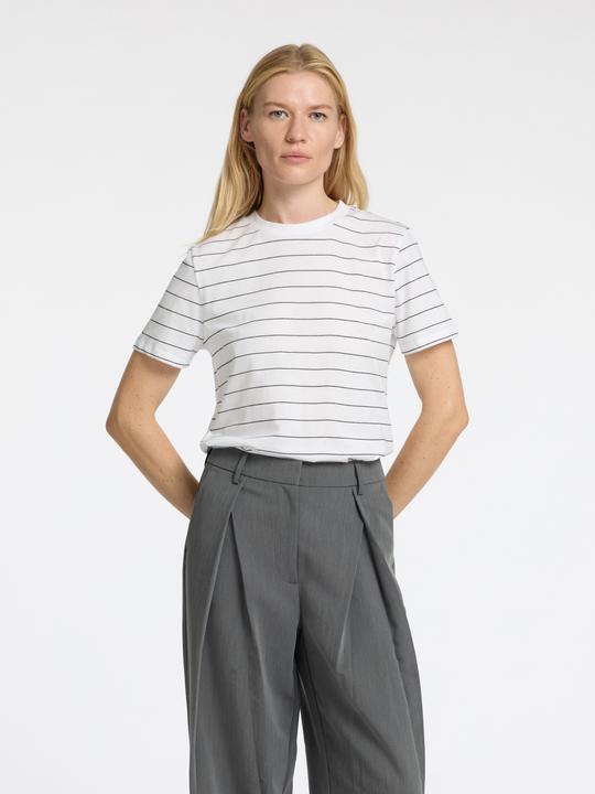 Image du produit Selected Femme T-shirt en coton rayé (XS)