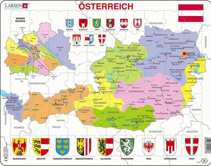 Actual product image Larsen Austria Political (70 pieces)