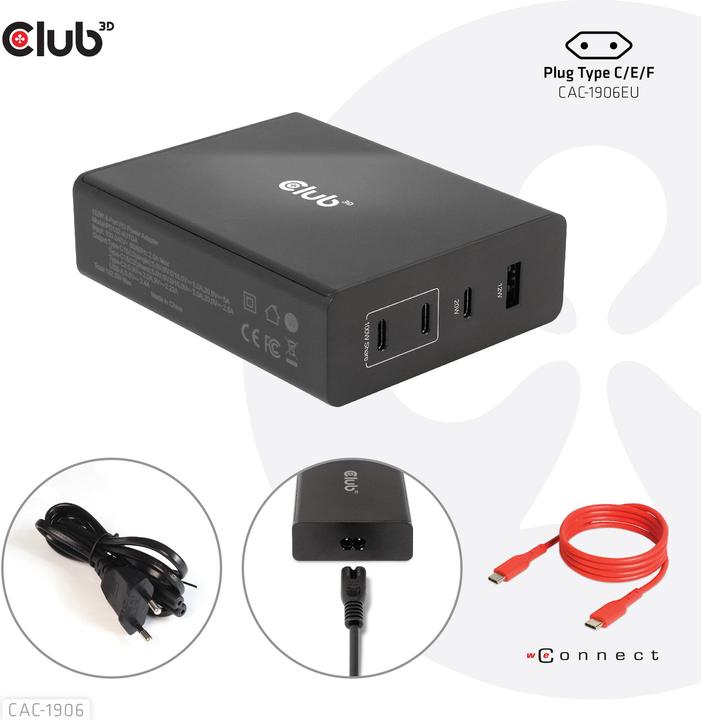 Produktbild Club 3D CAC-1906 (132 W, 4 Ports)