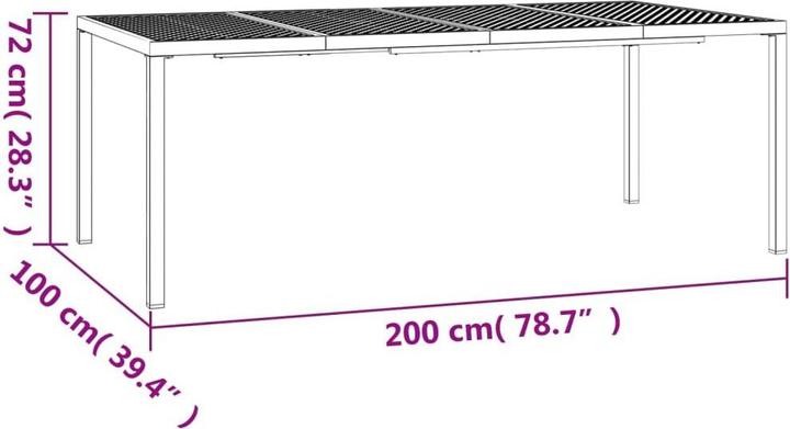 Produktbild vidaXL Gartentisch