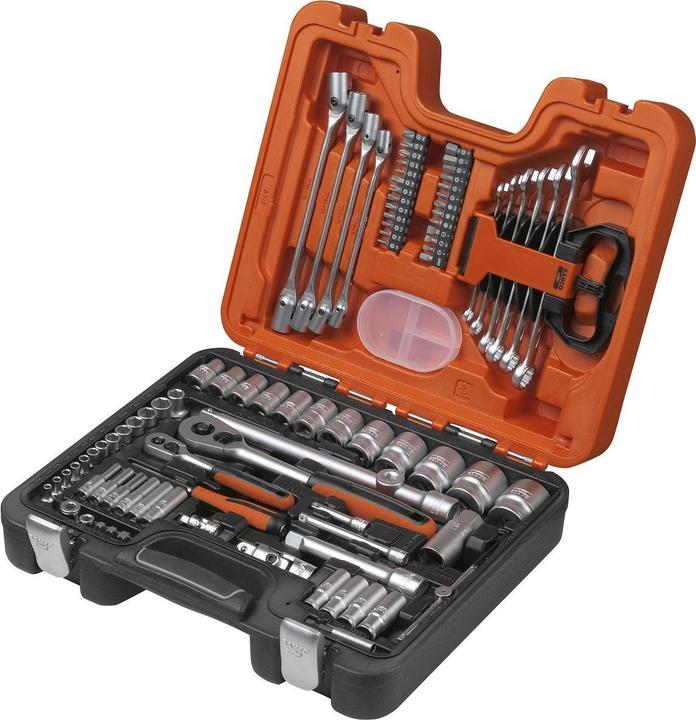 Image du produit Bahco 1/4"- und 1/2"-Steckschlüssel-Satz, metrisch, Sechskant, lange Ausführung inklusive Ring-Maulschl (1/4")