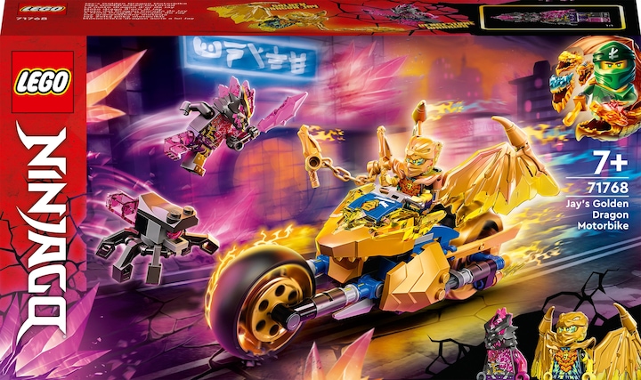 Produktbild LEGO Jays Golddrachen-Motorrad (71768, LEGO Ninjago)