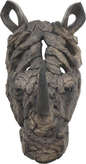 Produktbild Mendler Deko Schädel HWC-H41, Polyresin Indoor Outdoor - Nashornkopf 26cm