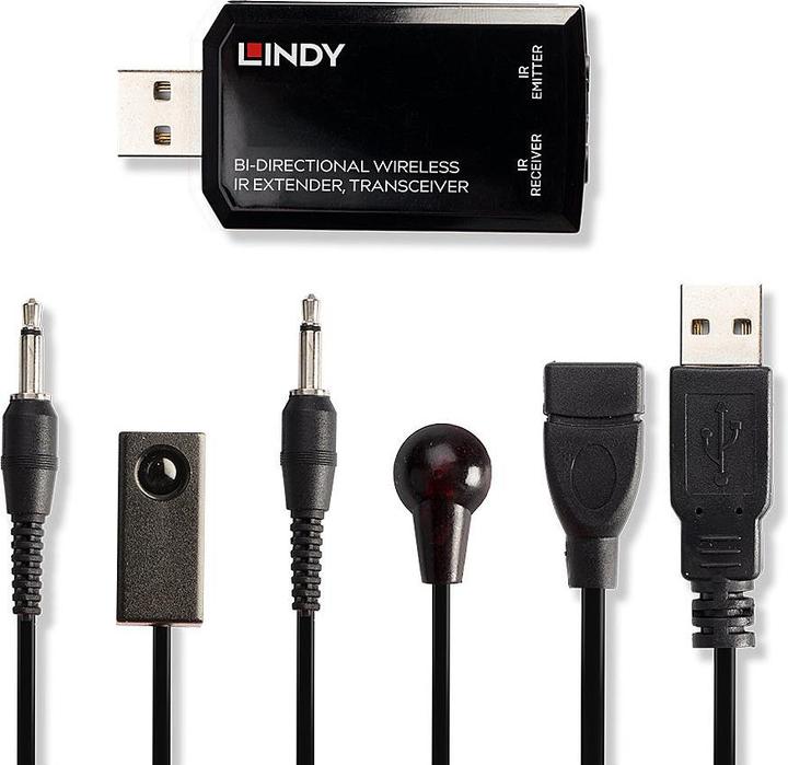 Actual product image Lindy Bi-directional Wireless IR Extender, Transceiver