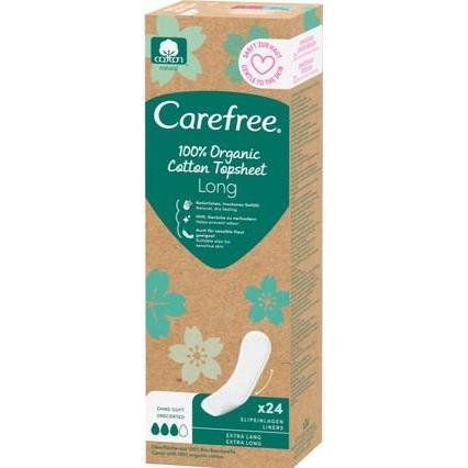 Carefree, Binden, Organic Cotton Long - Panty liners - 24.0pcs (24 x, Slipeinlagen)