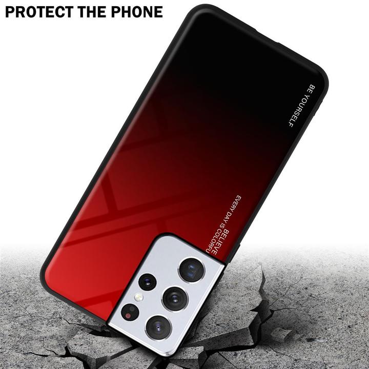 Actual product image Cadorabo TPU 2 colors glass cover (Samsung Galaxy S21 Ultra)