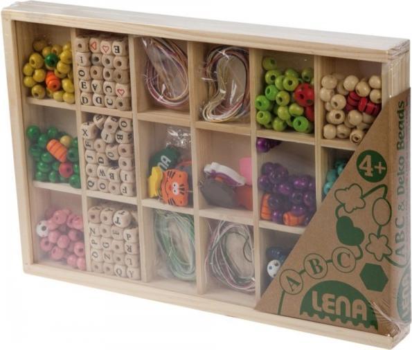 Image du produit Lena perles de bois et lettres