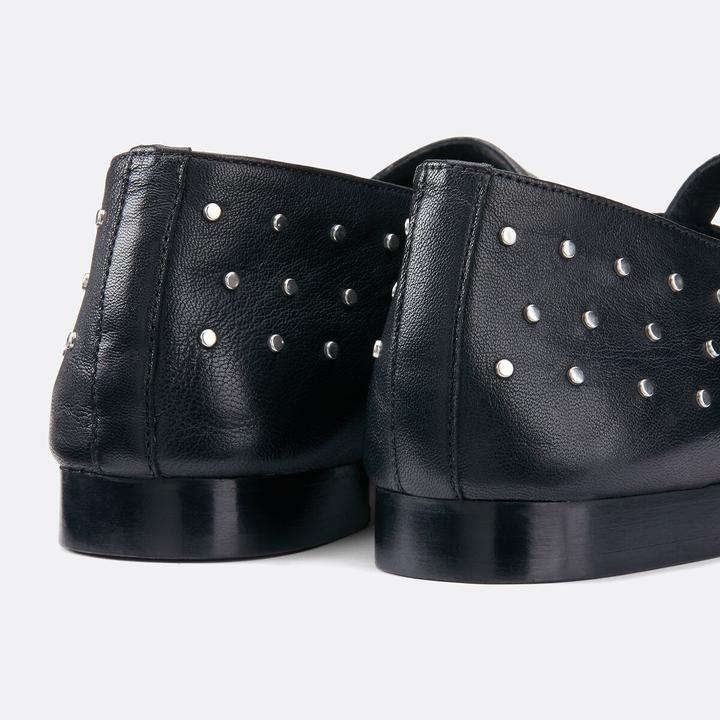 Actual product image La Redoute Collections Ballerina aus Leder mit Nieten (37)