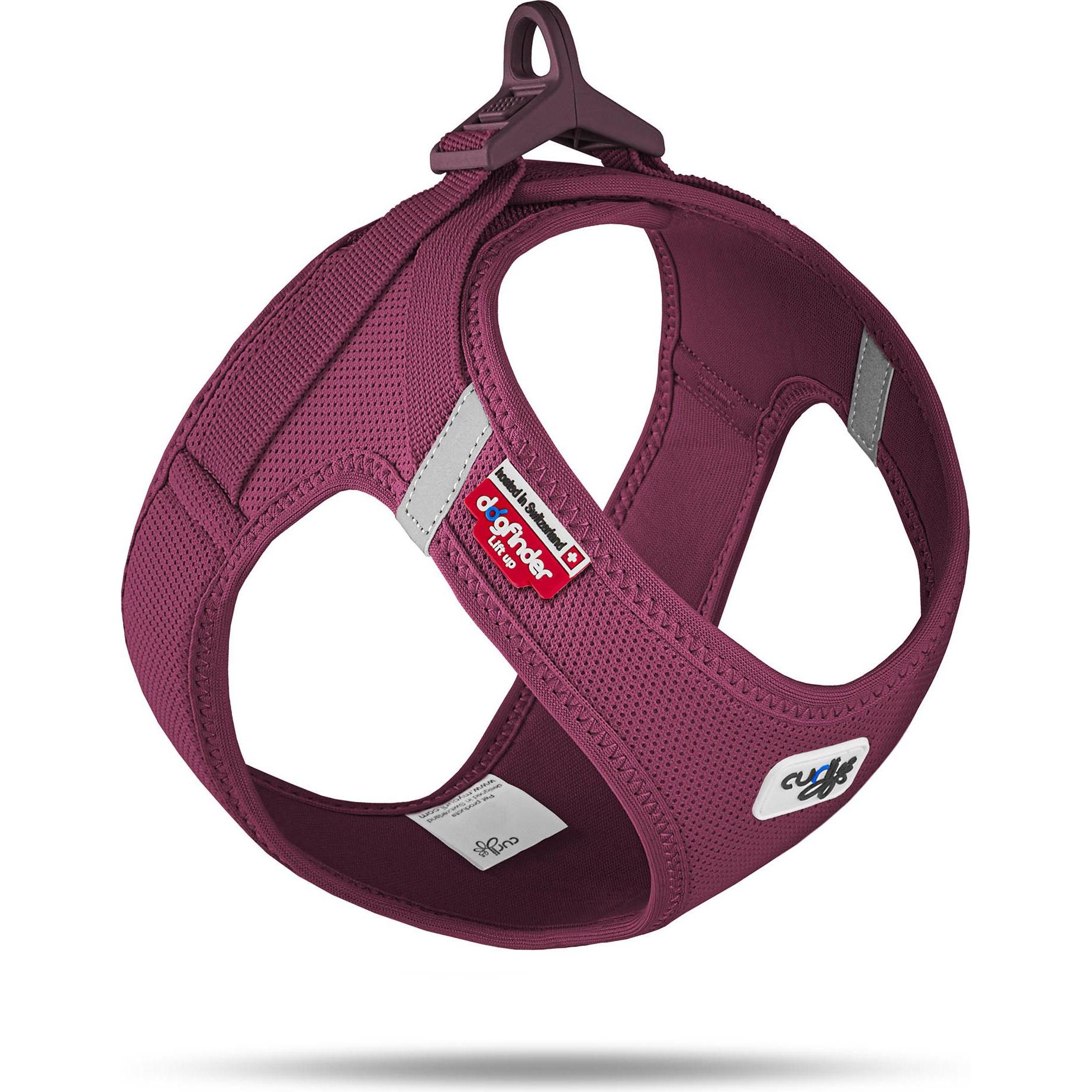 Curli Geschirr Vest Air-Mesh XL, Ruby (XL, Hund, Allgemein), Halsband + Leine