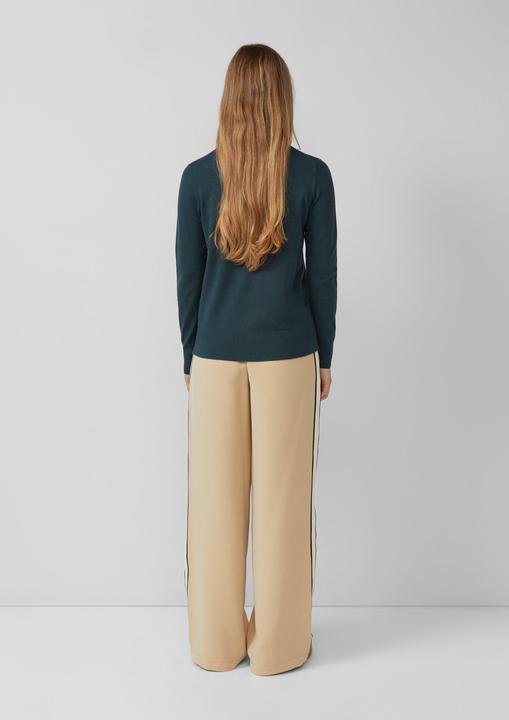 Produktbild s.Oliver Strickpullover Feinstrickpullover aus Viskosemix mit Rollkragen (48)