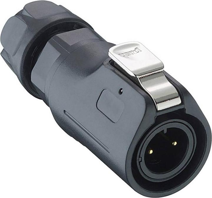 Lumberg 0250 04 Round plug connector, straight Total number of poles: 4 1 pc.