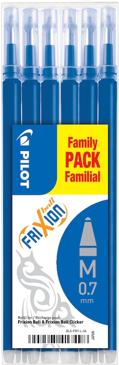 Image du produit Pilot FriXion Recharge Set à 6 (Recharger, Bleu, 0.70 mm)