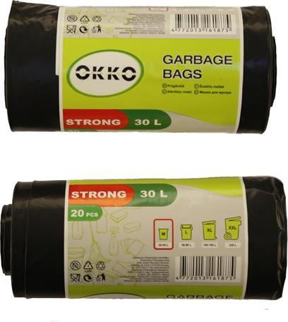 Okko Garbage Bags Strong 30l 20pcs (20 x, 30 l)