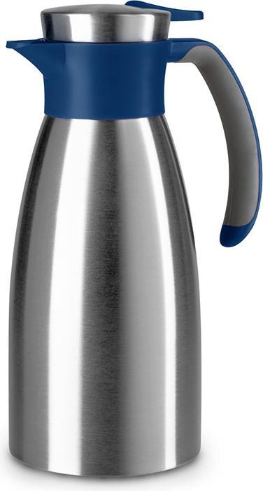 Image du produit Emsa Verseuse isolante SOFT GRIP, 1,0 litre, acier inoxydable / bleu Utilisation d'une seule main grâce (1 l)