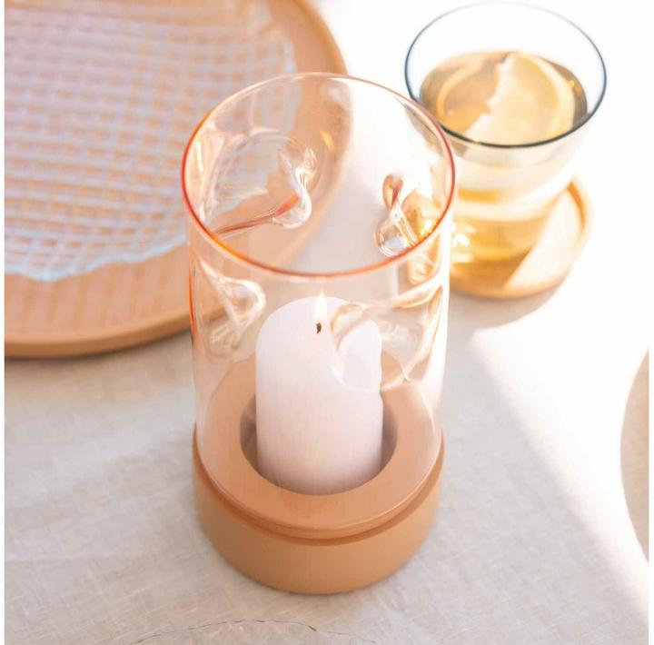 Produktbild Leonardo Windlicht Sole Apricot (1 x, 10 x 19 cm)
