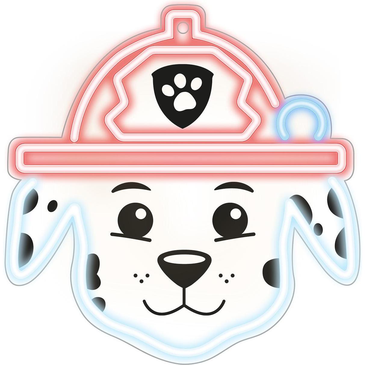 Private, Luce notturna, Neon LED Paw Patrol appeso su plexiglass - Marshall OW-130646
