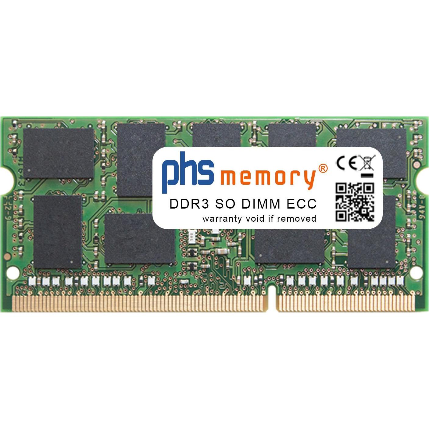 PHS-memory 8GB RAM Speicher für Supermicro X9SBAA-F DDR3 SO DIMM ECC 1600MHz PC3L-12800P (Supermicro X9SBAA-F, 1 x 8GB),...