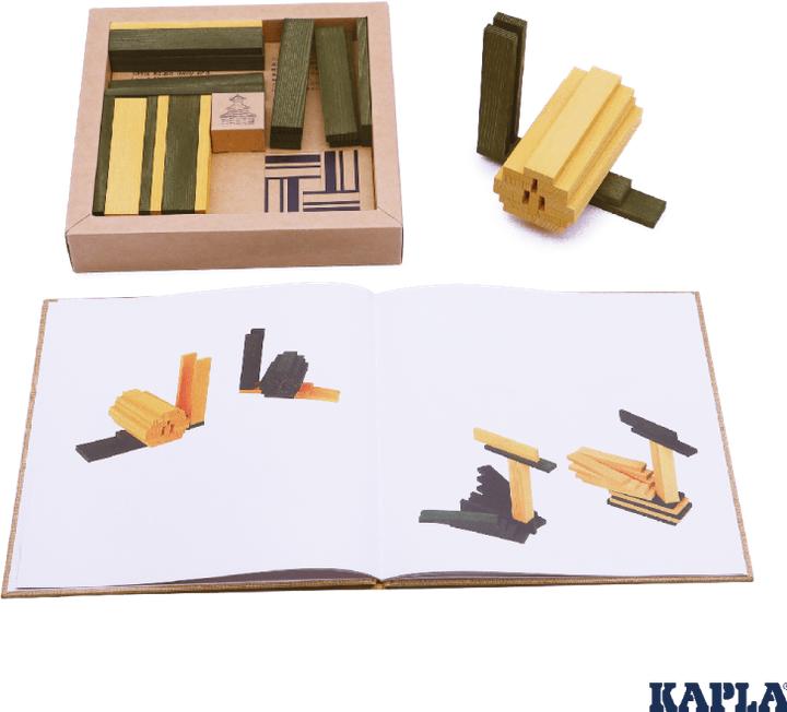 Image du produit Kapla Color olive-jaune avec livre