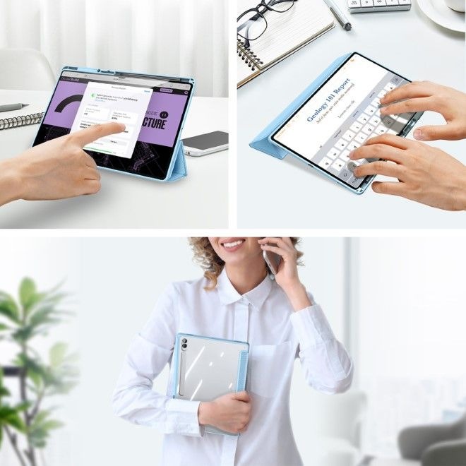 Actual product image Dux Ducis Toby Series Bookcover Cover (Galaxy Tab S8 Ultra, Galaxy Tab S10 Ultra, Galaxy Tab S9 Ultra)