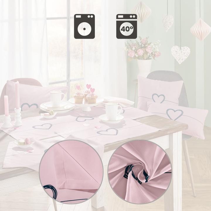 Actual product image Erwin Müller Tischläufer "Herz" (100 x 40 cm)