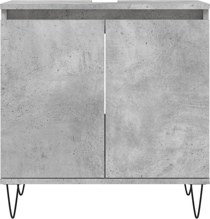 Immagine prodotto vidaXL Badschrank Betongrau 58 x 33 x 60 cm Holzwerkstoff (58 x 33 x 60 cm)