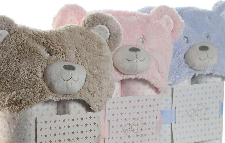 Actual product image Esprit Decke Home Blau Beige Rosa 100 x 75 x 20 cm (3 Stück) (100 x 75 cm)